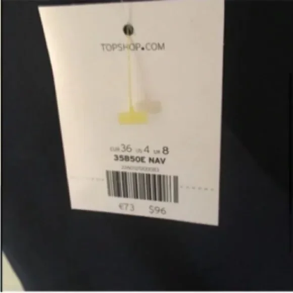 Topshop NWT Navy Blue Cocktail Dress - Picture 8 of 8
